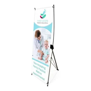 Customizable Size Retractable Banners Adjustable X Stand Banner Display Trade Show Promotional Tool Kits