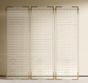 Customizable Stainless Steel Movable Foldable Thin-Shell Screen Partition