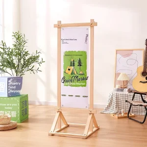 Customizable Suspension Roll-Up Display Rack 80*180 Vertical Floor-Standing Promotional Billboard Poster Hanging