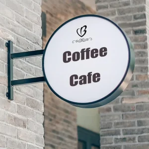 Customizable UV Printed Circular LED Light Boxes for Shopping Malls, Stores, Events