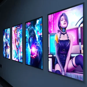 Customizable Ultra-Thin LED Light Box Display for Movie Posters