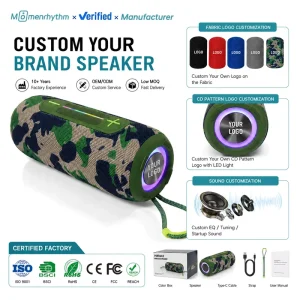 Customization Portable Bluetooth Speakers for Home Theatre Portable Bluetooth V54 24H Playtime Stereo TWS Function Audio Device