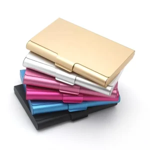 Customize Stamping 10MM Thick Aluminum Business Card Holder