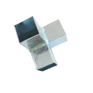 Customized 3 Way square Clamp Tube Connector Pipe Fittings Zinc Plating Steel Fitting for Square Tube