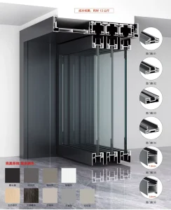 Customized 6000 Series Interior Aluminum Alloy Profile For Window And Door Sliding Doors With Bending Cutting Welding Services