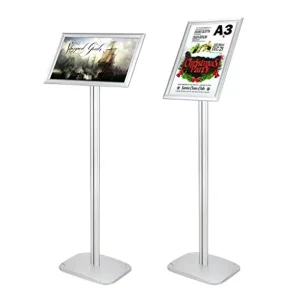 Customized Aluminum A3 A4 A5 Floor Stand, Brochure and Sign Holder, Exhibition Poster Stand