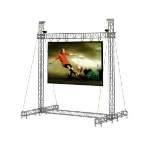Customized Aluminum Truss Stage Platform System with Lighting, LED Screen Wall, Ground Support and Roof for Concerts and Outdoor Events