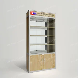 Customized Aluminum and Glass Display Cabinet with LED Lighting for Retail Stores