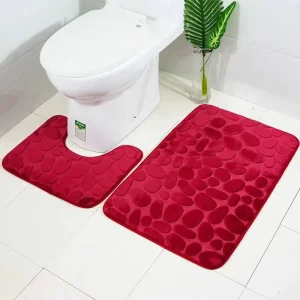 Customized Anti-Slip Absorbent Stone Bath Mat with Logo Pattern for Home and Hotel Use