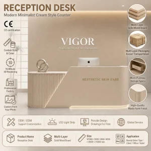 Customized Beauty Salon, Clothing Store, or Company Reception Counter