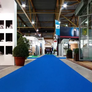 Customized Blue Rug Outdoor Ceremony Exhibition Runner Floors Home and Kitchen Church Carpet Non Woven Polyester Carpet Rugs