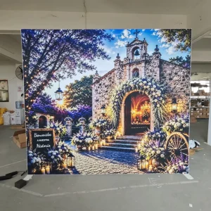 Customized Booth Backlit Fabric Light Box with Tailored Design