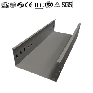 Customized Corrosion Resistant Indoor Outdoor Ventilation Perforated Trough Powder Coating Cable Tray for Industrial Use