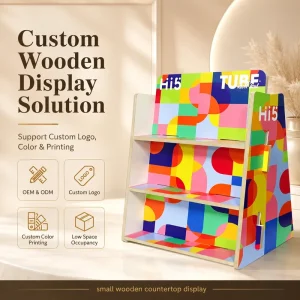 Customized Countertop Plywood Display Stand for Retail Stores