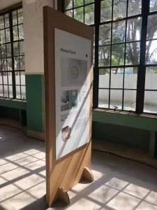 Customized Eco-Friendly Floor-Standing Corrugated Board Display Stand for Exhibitions and Advertising