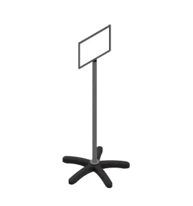 Customized Floor Standing Metal Sign Holder for Road, Restaurant, and Menu Displays