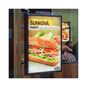 Customized Indoor A4 LED Movie Poster Light Box Frame