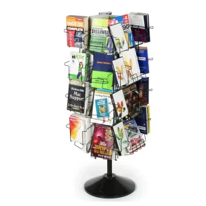 Customized Light Duty Metal Brochure Display Racks for Book Store Supermarket Shelves