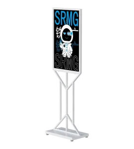 Customized Metal Display Rack Floor Standing Billboard Display Stand Suitable for Picture Album Poster Display Stand