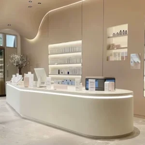 Customized Modern Office Reception Counter with Solid Surface