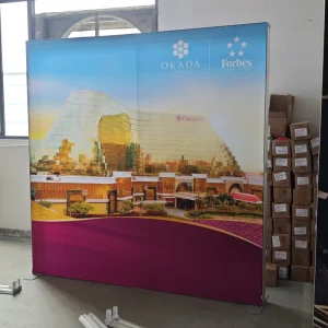 Customized Modular Booth System Double-Sided Light Box Reusable for Multiple Events