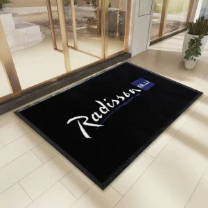 Customized Outdoor Rubber Floor Mat Heavy-duty Anti-slip Hotel Welcome Mat