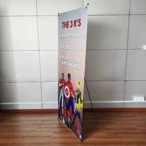 Customized Promotional Tripod X Frame Banner Stand Lightweight X Banner