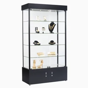Customized Retail Shop Display Cabinet Case MDF Wood Glass Display Showcase