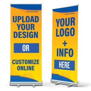 Customized Retractable Business Banner 31x80in 33x80in