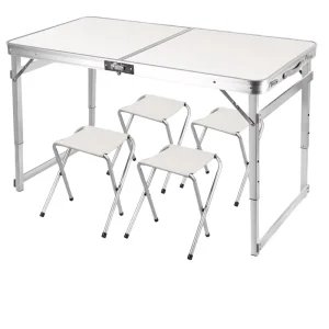 Customized Simple Outdoor Folding Table Portable Aluminum Alloy for Camping Dining Gym Modern Stall Outdoor General Furniture
