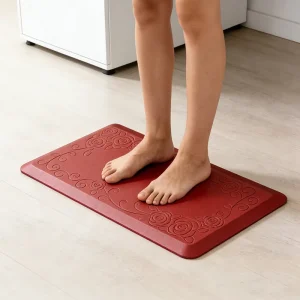 Customized Size Color PU Anti Fatigue Anti Slip Kitchen Rug Soft Smooth Carpet Floor Mat
