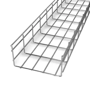 Customized Stainless Steel Wire Mesh Waterproof Wall Mount Cable Tray 120x35cm China Supplier