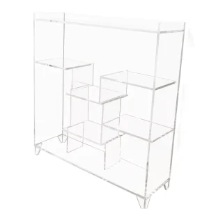 Customized Transparent Acrylic Display For Home Appliance Living Room Office Divider Shelf Personalized Display Cabinet Showcase