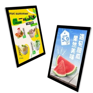 Customized Ultra-Thin LED Luminous Advertising Light Box, Magnetic Suction Poster Frame, Factory Export, PS Acrylic Board