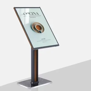 Customized Vertical Billboard Poster Rack Iron Shelf Display Board Floor Stand
