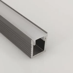 Customized W8*9mm U Channel Led Light Diffuser Cabinet Closet Aluminum Alloy Profile T5 Temper High CRI 90 Computer Angles