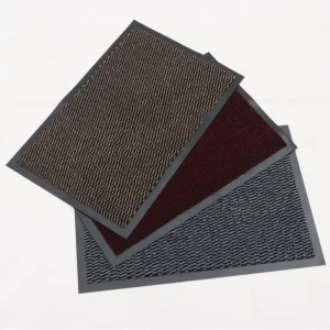 Cut Pile Floor Mat Indoor Outdoor Water Absorbing Anti Slip Decorative Faro Barrier Mat With PVC Backing