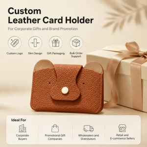 Cute Card Holder Animal Snap Pouch Compact Coin Pocket Novelty Promotional Gift Billetera REACH Compliant