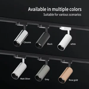 Cylindrical Aluminum Adjustable Projector Ceiling Spotlight Tuya Zigbee Dimmable LED Track Light