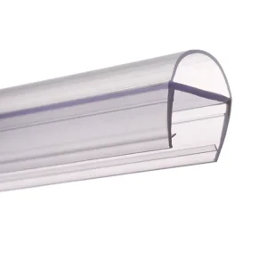 D-Shape Transparent PVC Waterproof Sealing Strip for Glass Shower Doors