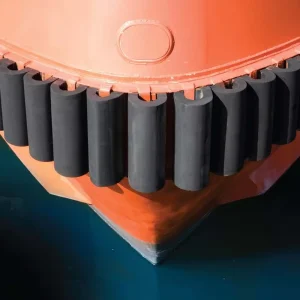 D-Shaped Rubber Dock Fender Anti Collision Strip Marine Fender for Port and Harbor Defense