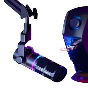 D10 Pro Wireless Dynamic Microphone for Desktop Live Streaming and PC Recording