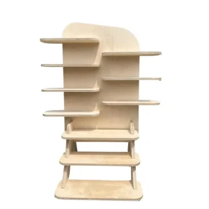 DIY Collapsible Wood Market Stall Display Rack for Home Storage or Craft Fairs