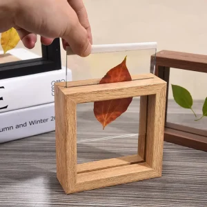 DIY Painting Specimen Frame Square 6-Inch Double-Sided Transparent Glass