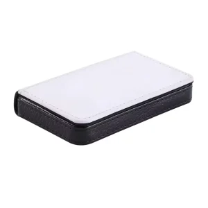 DIY Printing PU Leather Name Card Holder Customized Blank Sublimation Business Card Case