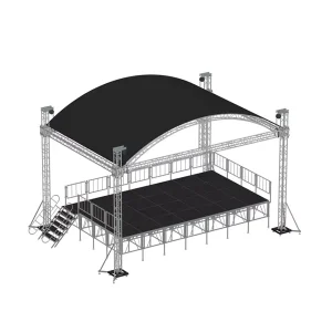 DJ Booth Truss Lighting Roof System with Aluminum Stage Truss Display