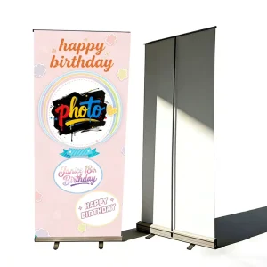 Decorative Roll-Up Banner Stand with High-Definition Printing