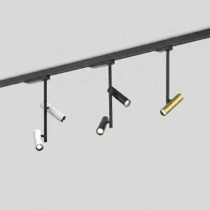Decorative Track Light 4 Wire 2 Wire Track Decoration Lighting Track Rail Light Rotated One Head Two Heads Spotlights