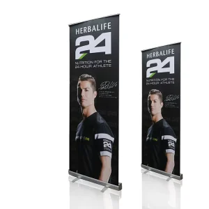 Desktop Double-Sided Retractable Banner Stand 60 x 160 cm and 80 x 200 cm