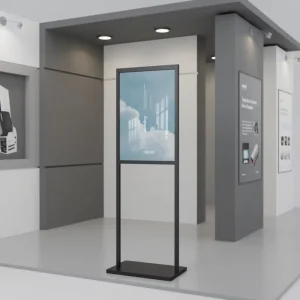 Detachable Portable Metal Floor Sign Holder for Exhibitions and Trade Shows